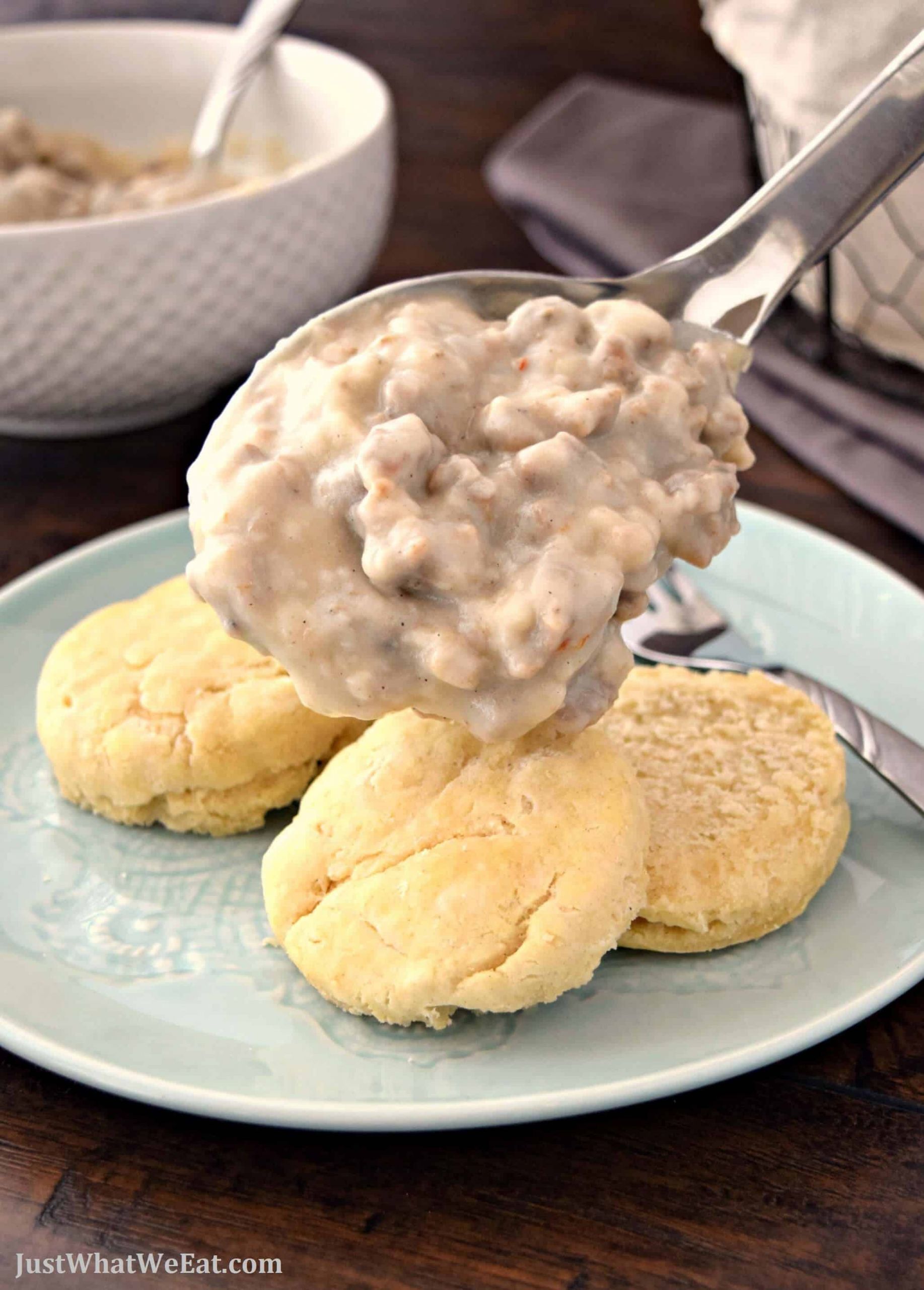 Dairy Free Sausage Gravy
 Biscuits and Sausage Gravy Gluten Free & Dairy Free