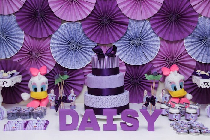 Daisy Duck Birthday Party Ideas
 Kara s Party Ideas Daisy Duck Birthday Party Ideas Decor