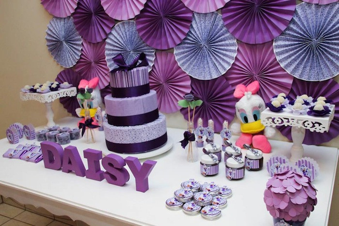 Daisy Duck Birthday Party Ideas
 Kara s Party Ideas Daisy Duck Birthday Party Ideas Decor