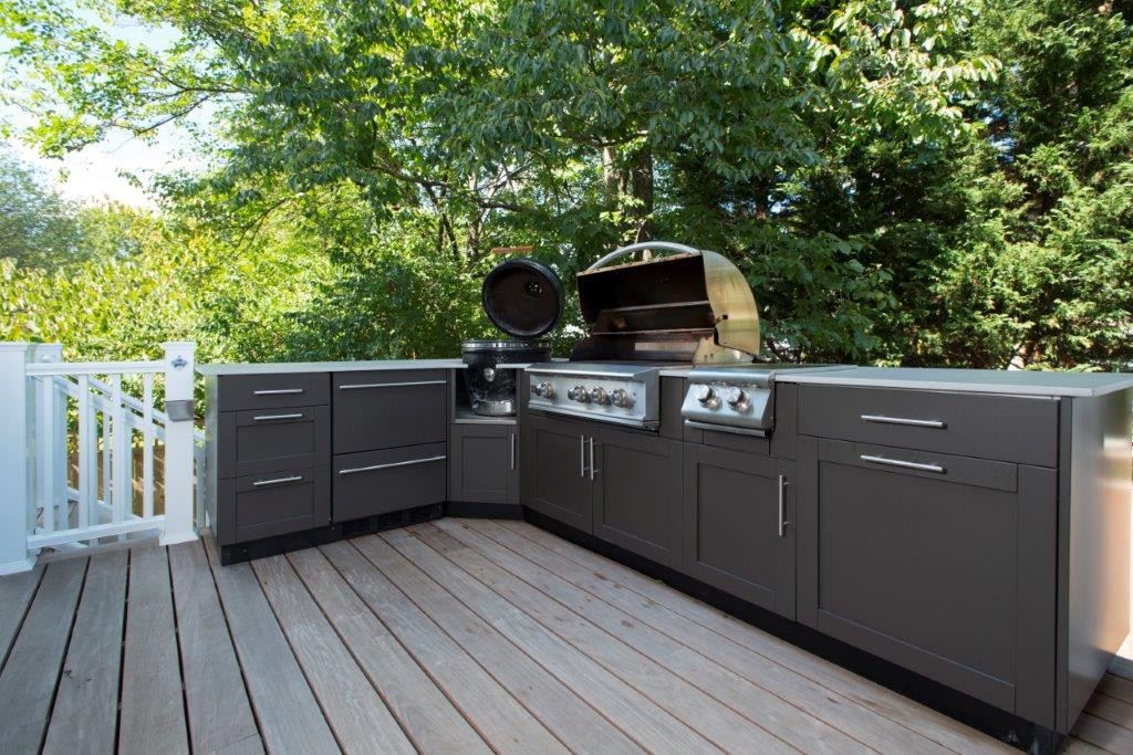 Danvers Outdoor Kitchen
 Danver Stainless Steel Kitchen and Screened Porch in