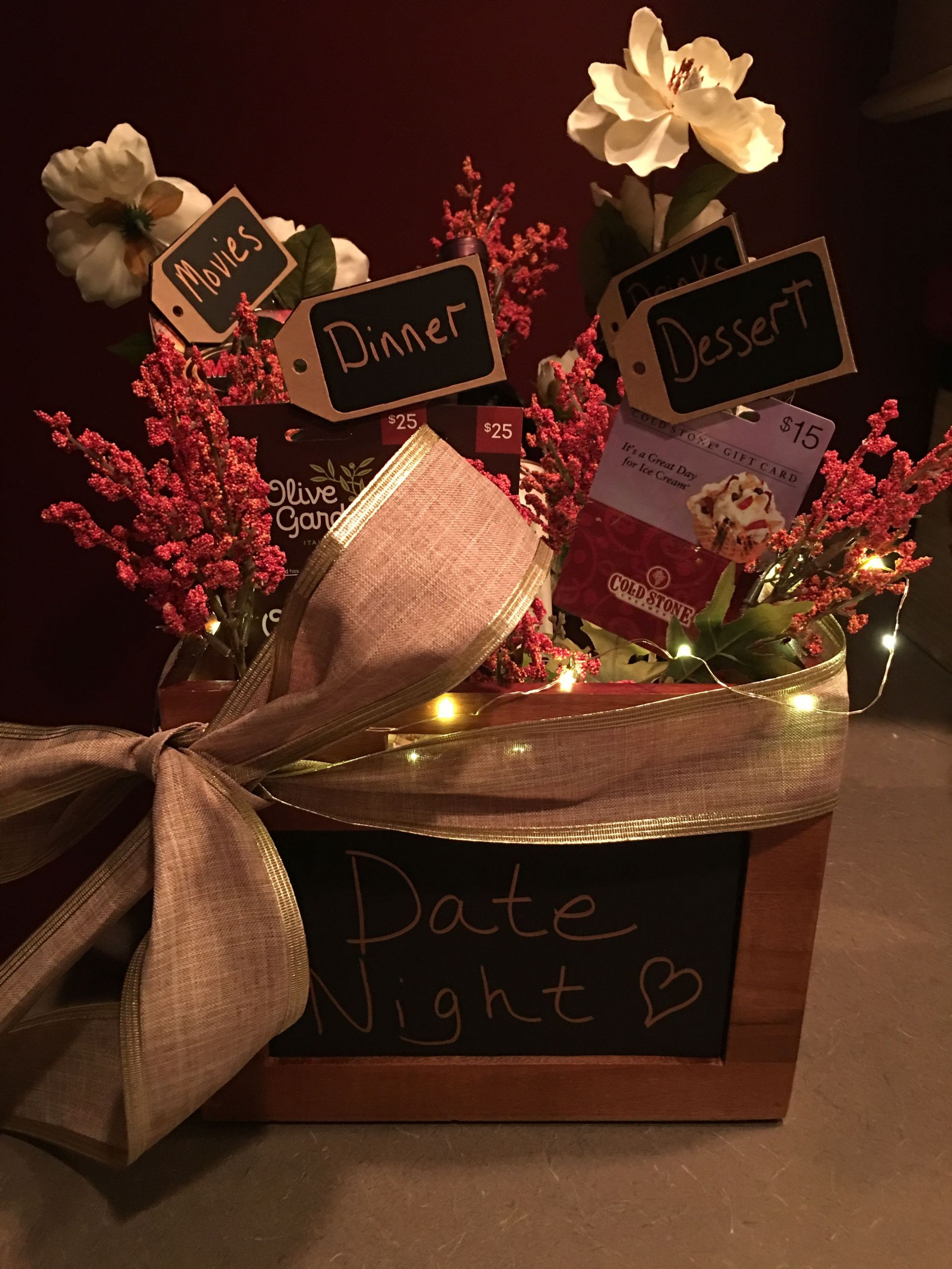 Date Night Gift Ideas For Couples
 Date night t basket