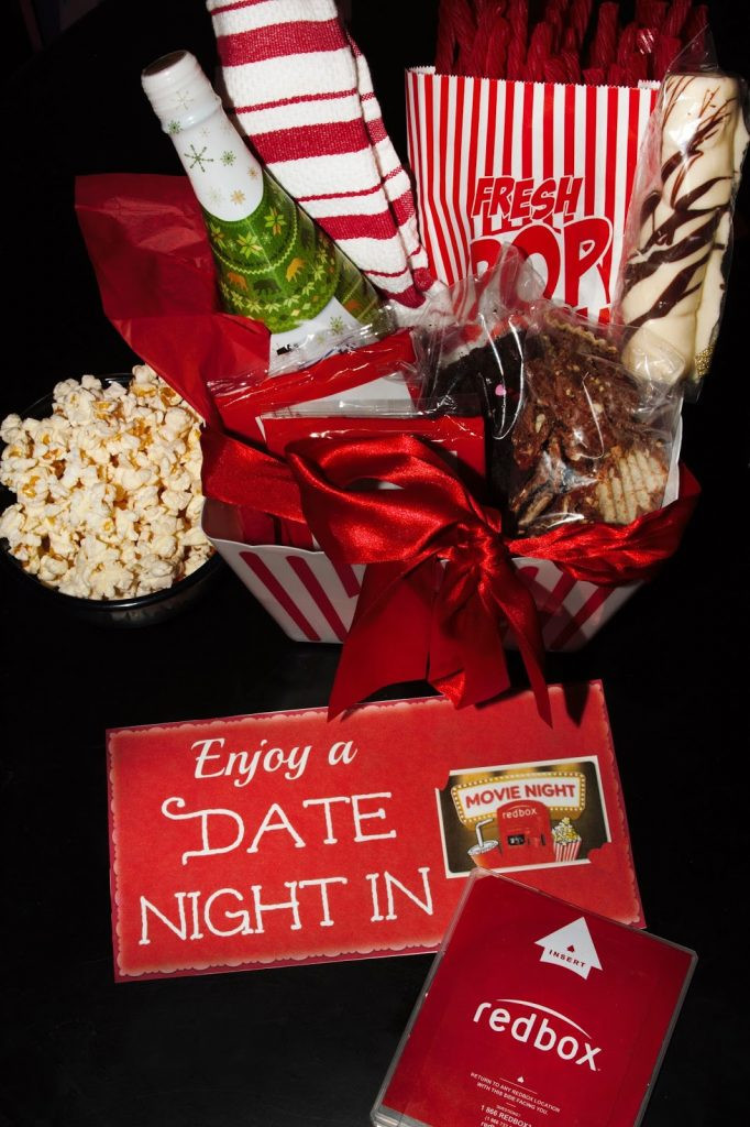 Date Night Gift Ideas For Couples
 DIY Date Night In Gift Basket with Redbox For the Love