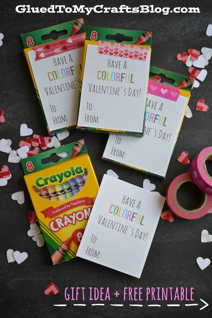 Daycare Valentine Gift Ideas
 Colorful Valentine s Day Gift Idea & Free Printable