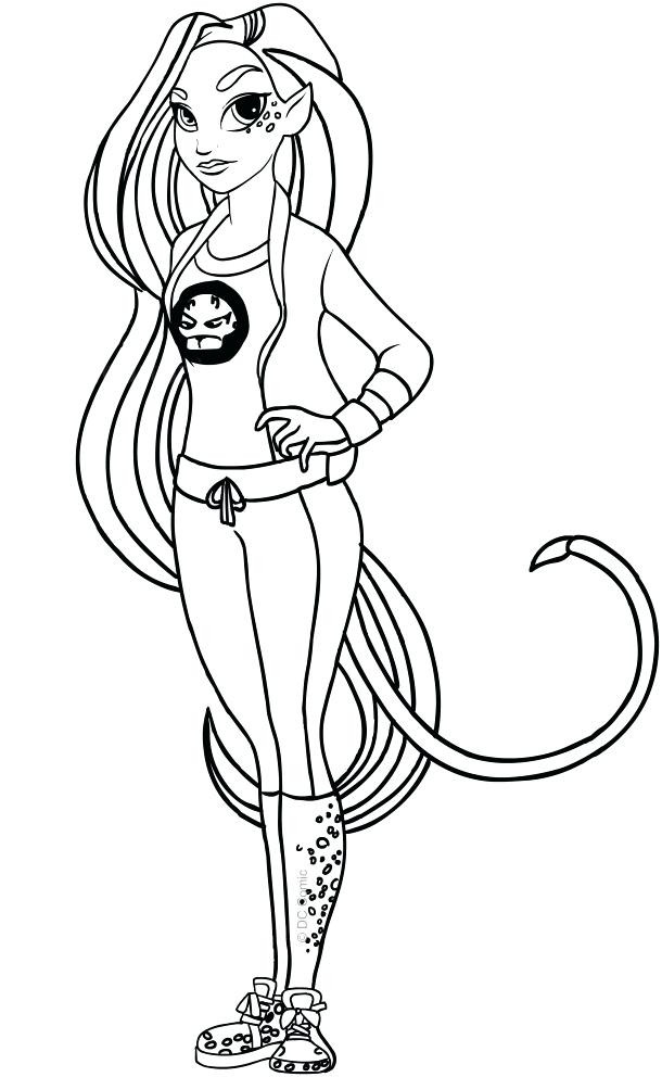 Dc Super Hero Girls Coloring Pages
 Dc Superhero Girl Coloring Pages at GetColorings