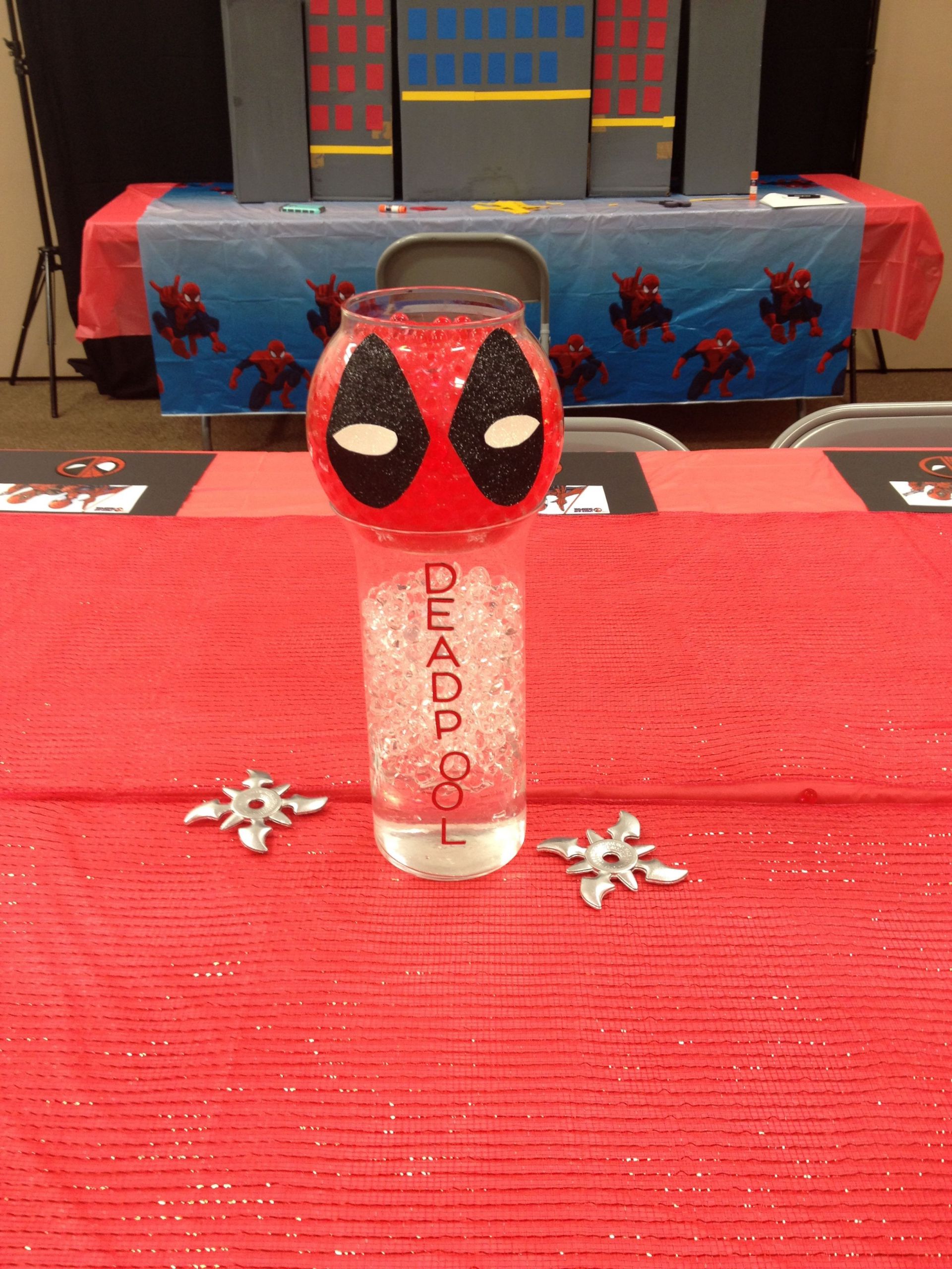 Deadpool Party Ideas
 Spider man vs Deadpool Birthday Party 4