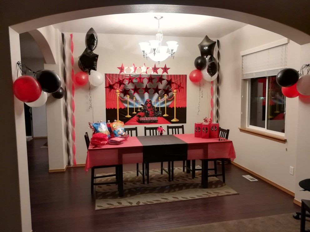 Deadpool Party Ideas
 Diy Deadpool birthday party decorations I got everything