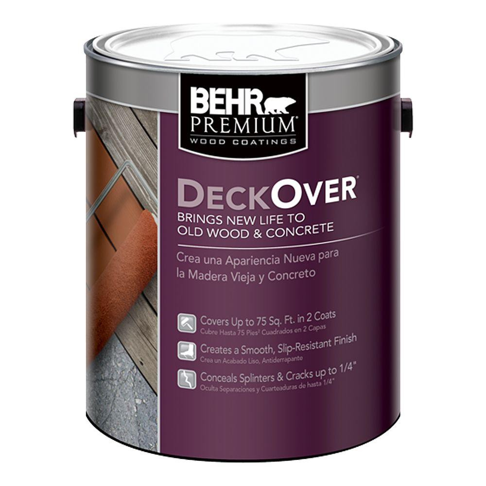 Deck Over Paint Home Depot
 BEHR Premium DeckOver 1 gal Solid Color Exterior Wood and
