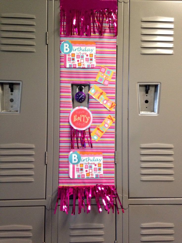 Decorated Lockers For Birthdays
 Best 25 Locker pranks ideas on Pinterest