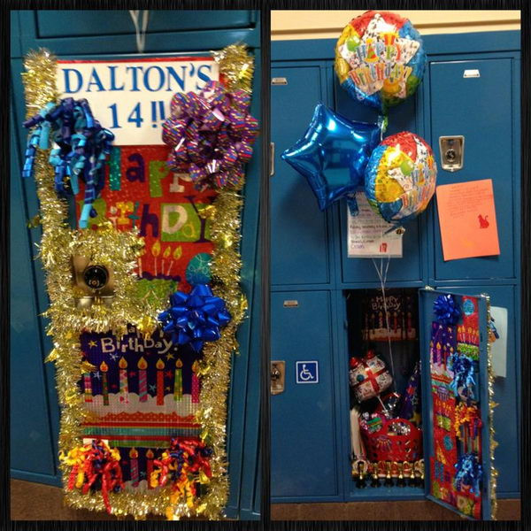 Decorated Lockers For Birthdays
 10 Cool Locker Decoration Ideas Hative