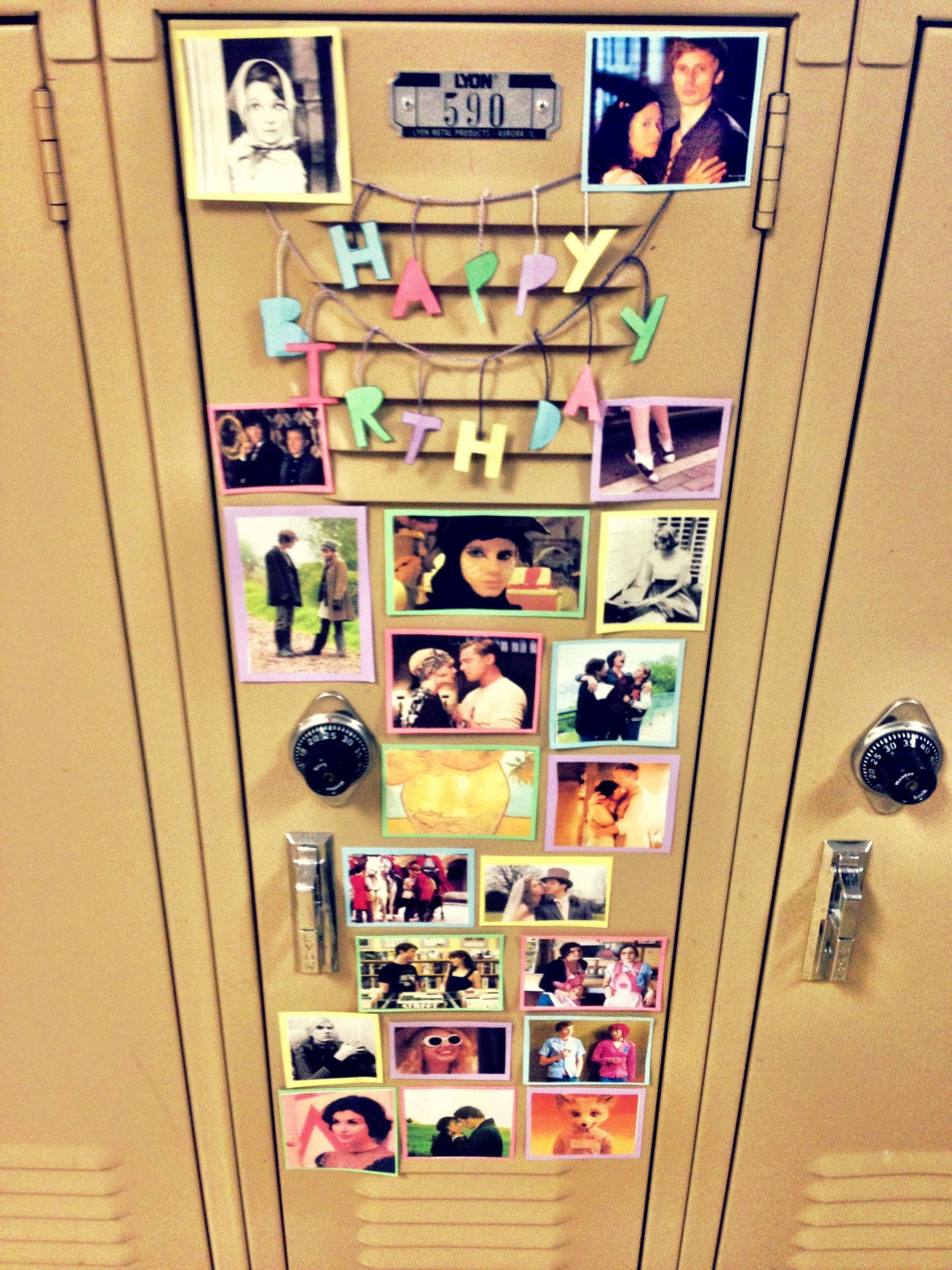 Decorated Lockers For Birthdays
 My favorite birthday t a decorated locker from my