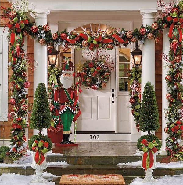 Decorating Front Porch For Christmas
 56 Amazing front porch Christmas decorating ideas