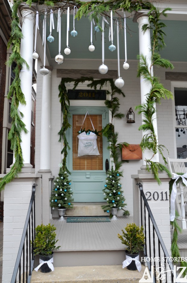 Decorating Front Porch For Christmas
 Christmas Home Tour 2013
