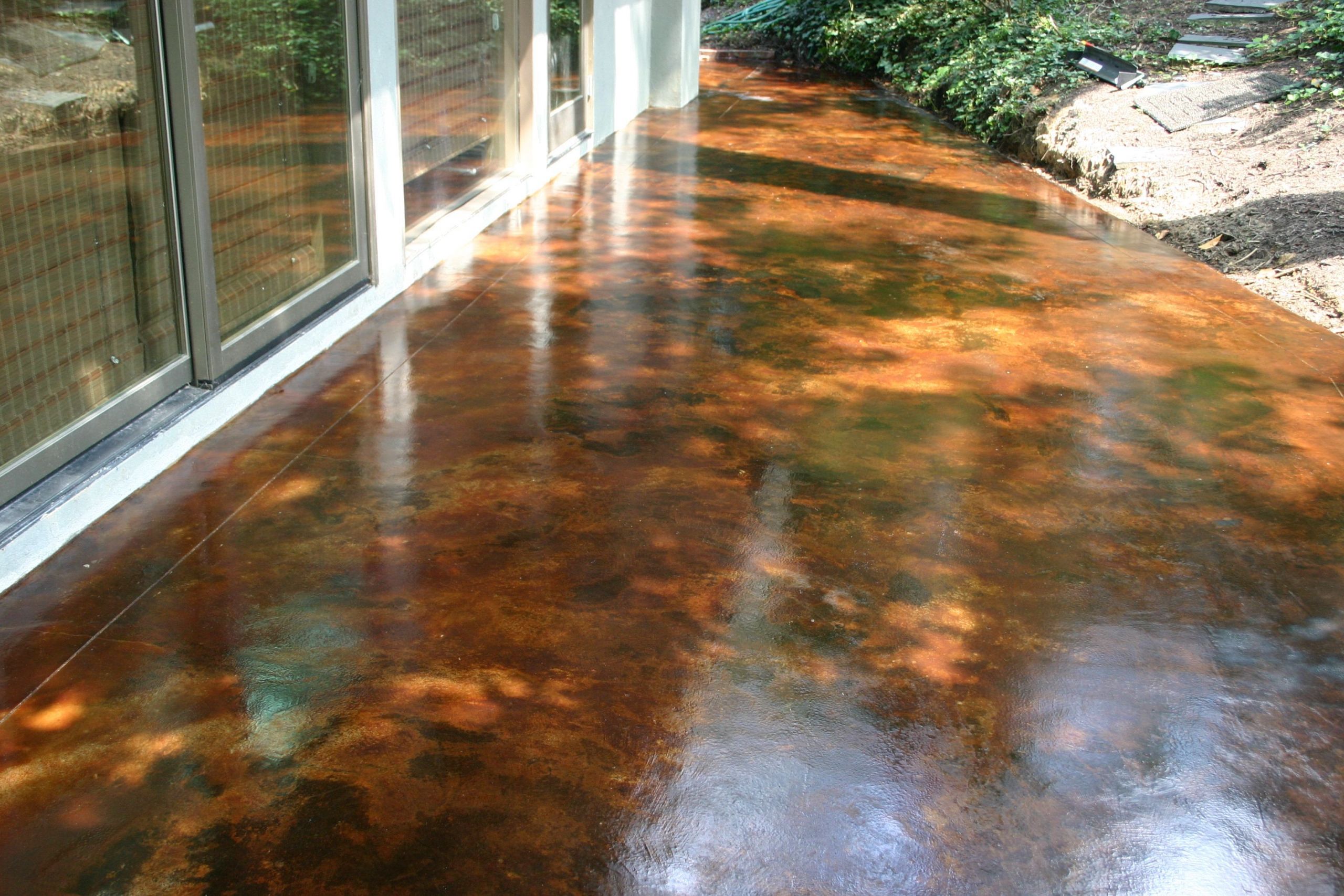 Decorative Concrete DIY
 Stained Concrete DIY How to Stain Concrete