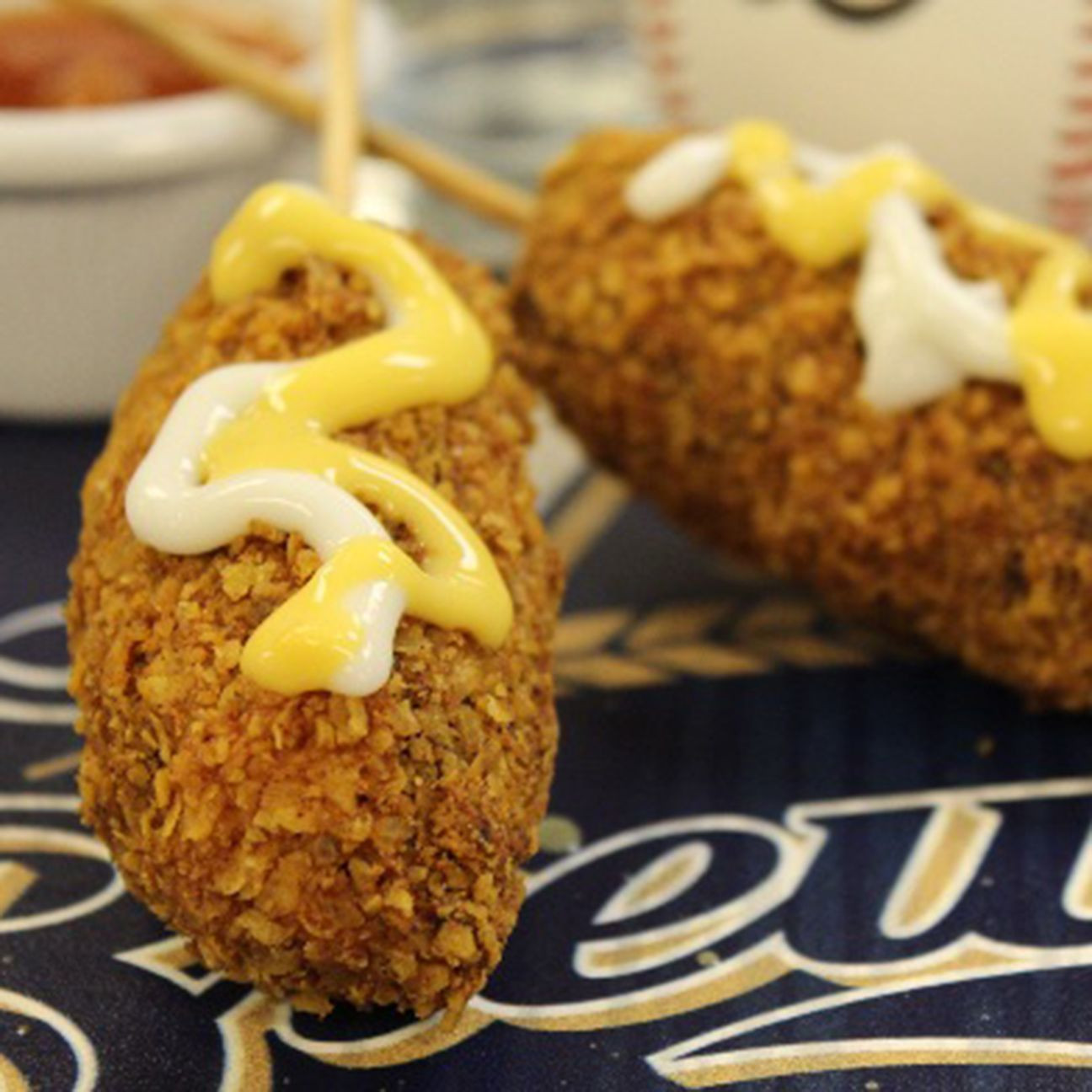 Deep Fried Nachos
 Milwaukee Brewers offering deep fried nachos on a stick at