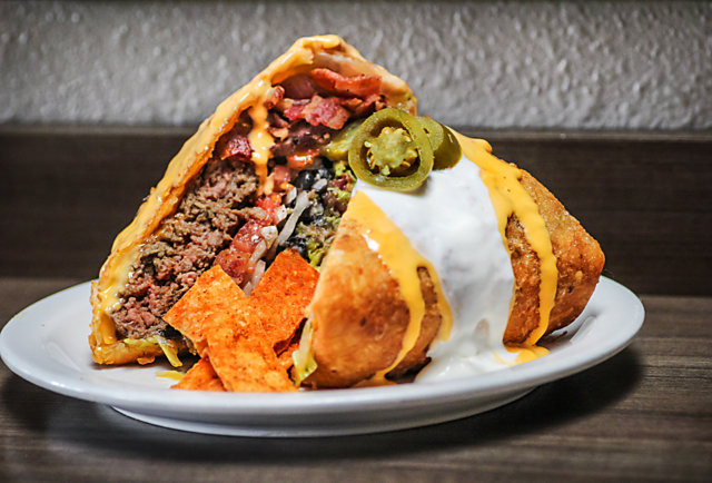 Deep Fried Nachos
 Behold This Deep Fried Supreme Nacho Burger