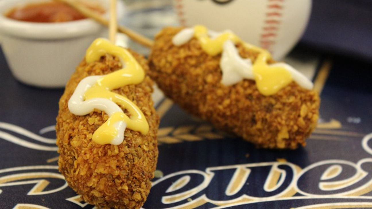 Deep Fried Nachos
 Milwaukee Brewers offering deep fried nachos on a stick at