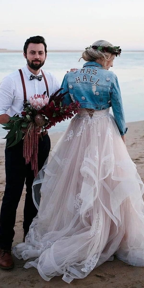 Denim Wedding Dress
 Hottest Trend 2020 18 Wedding Jackets With images