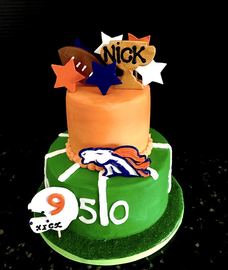 Denver Broncos Birthday Cake
 Denver Broncos themed Happy Birthday Cake