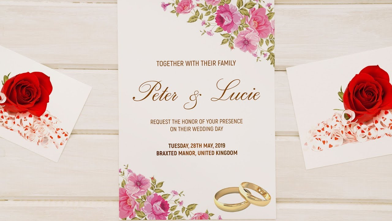 Design Wedding Invitations
 How To Design a WEDDING INVITATION CARD shop