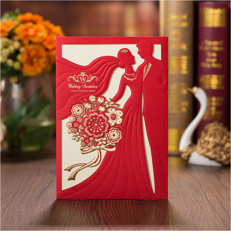 Design Wedding Invitations
 New Design Wedding Invitations Cards 2018 Elegant Red