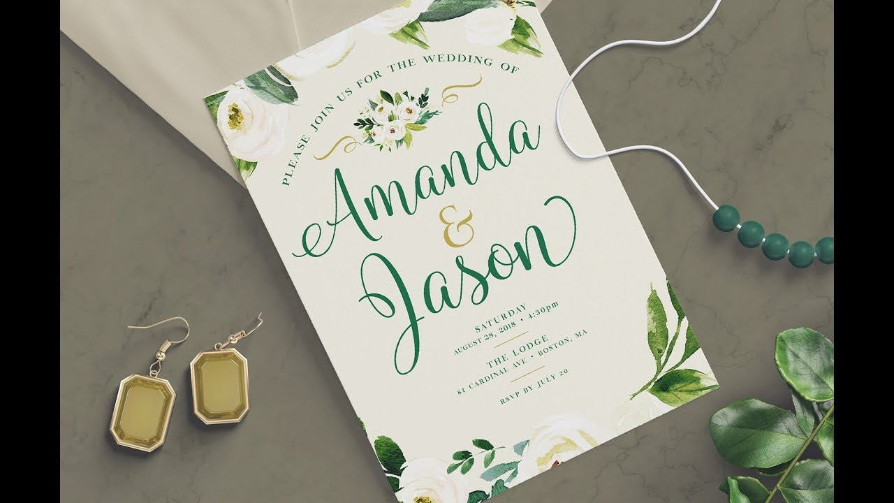 Design Wedding Invitations
 PHOTOSHOP TUTORIAL