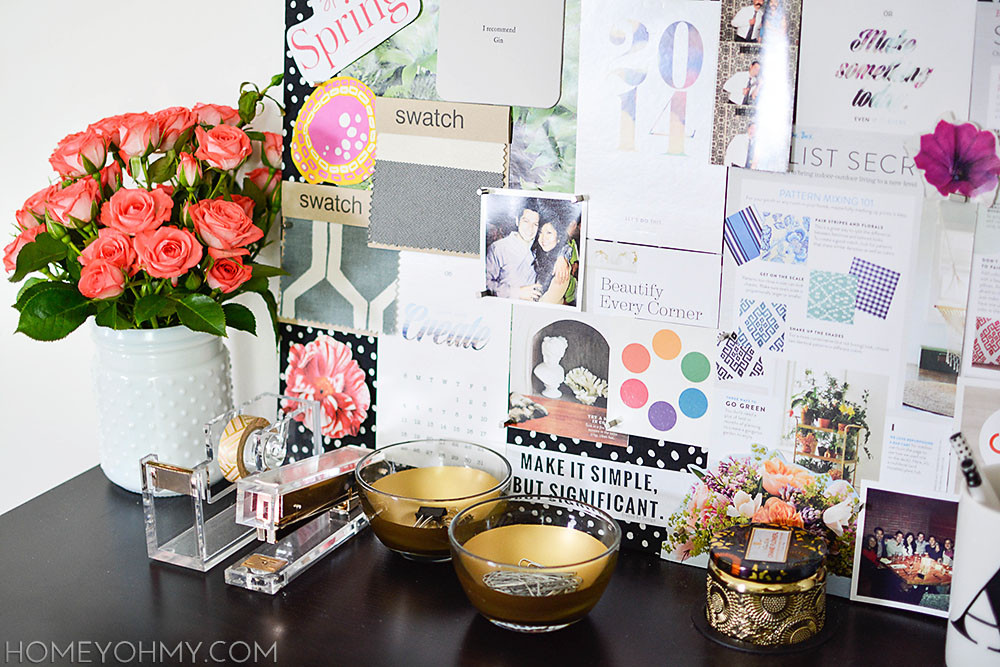 Desk Decor DIY
 Work Space Reveal Homey Oh My