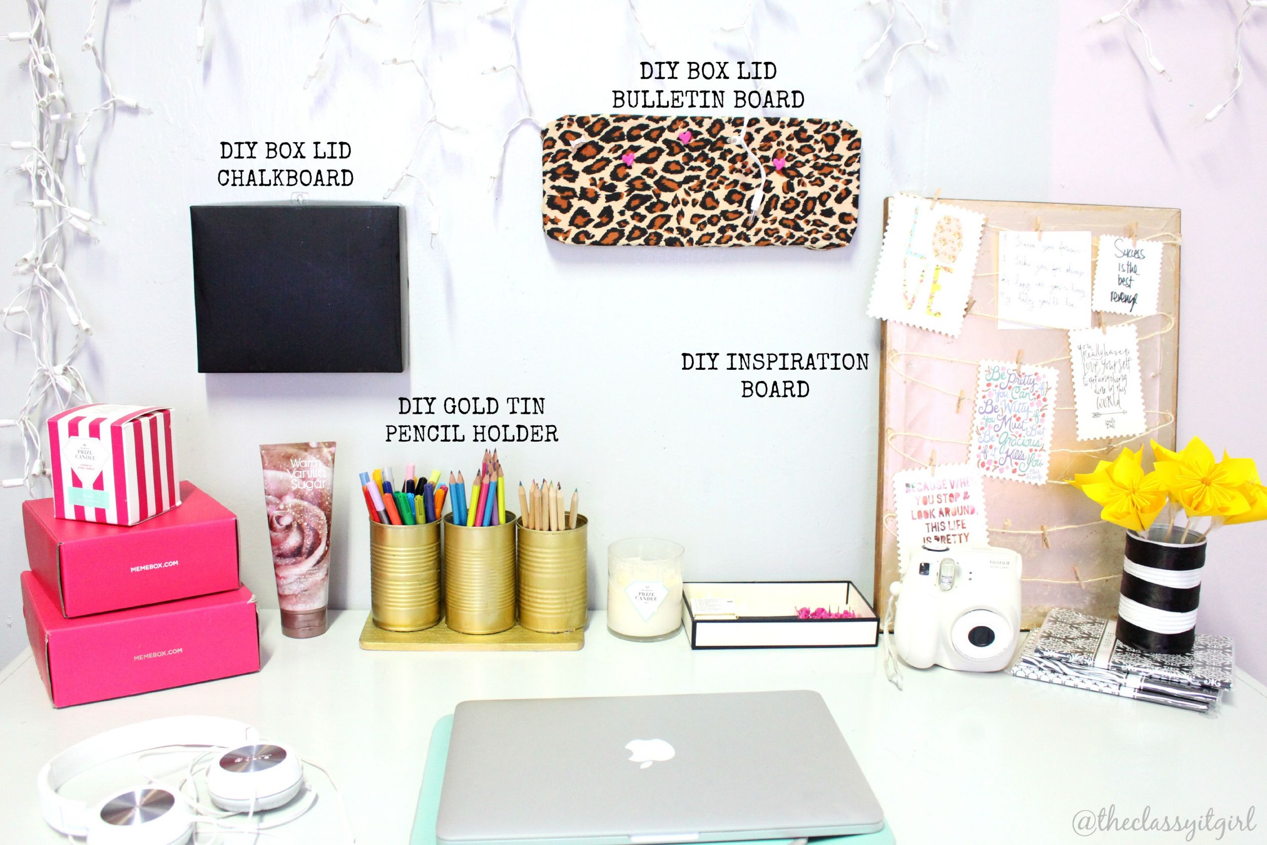 Desk Decor DIY
 DIY Desk Decor