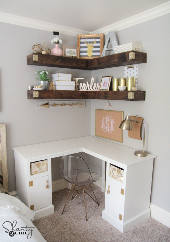 Desk Plans DIY
 DIY Corner Desk Shanty 2 Chic