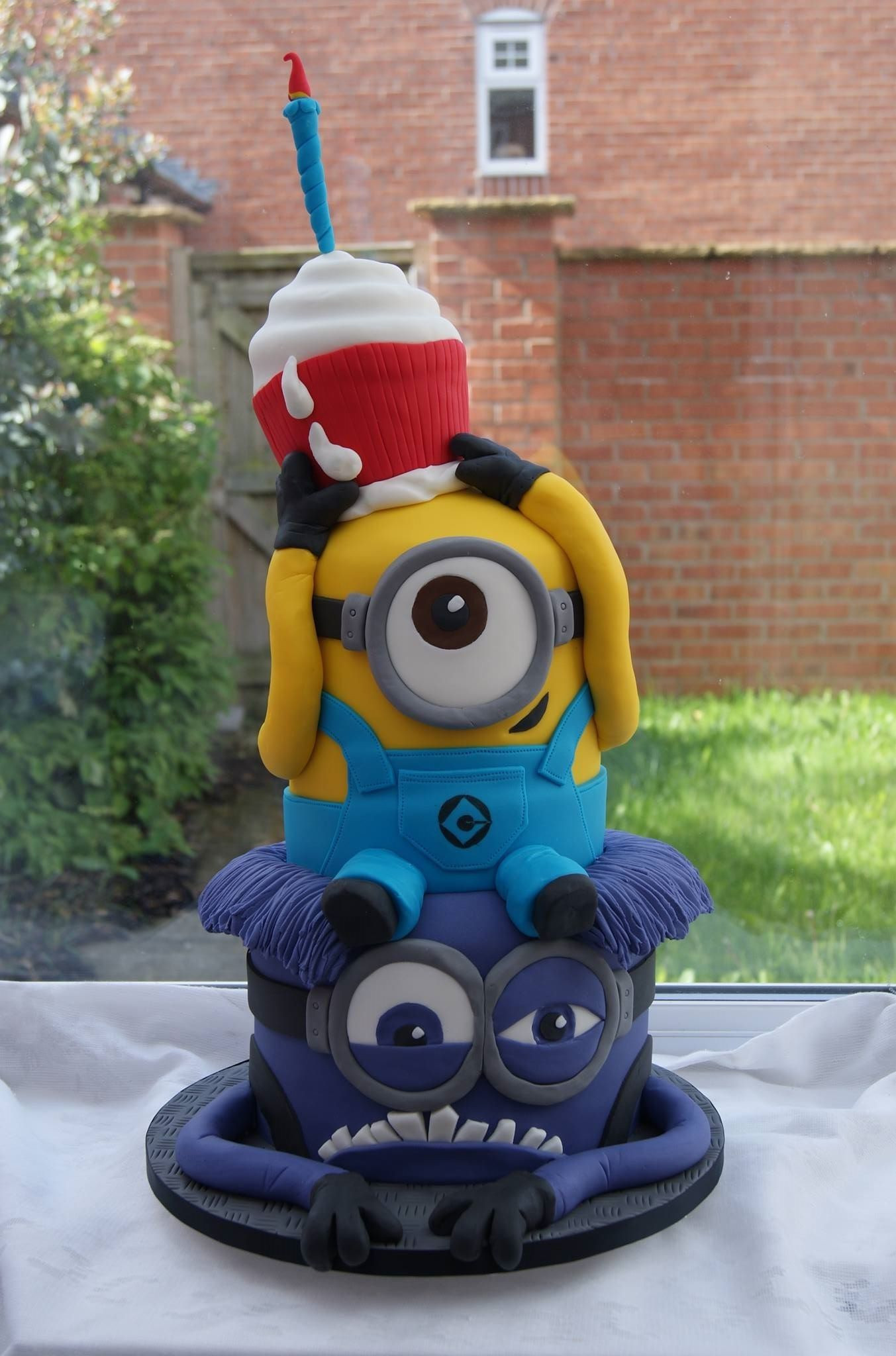 Despicable Me Birthday Cake
 Despicable Me cake minions purple cakesbyoccasion