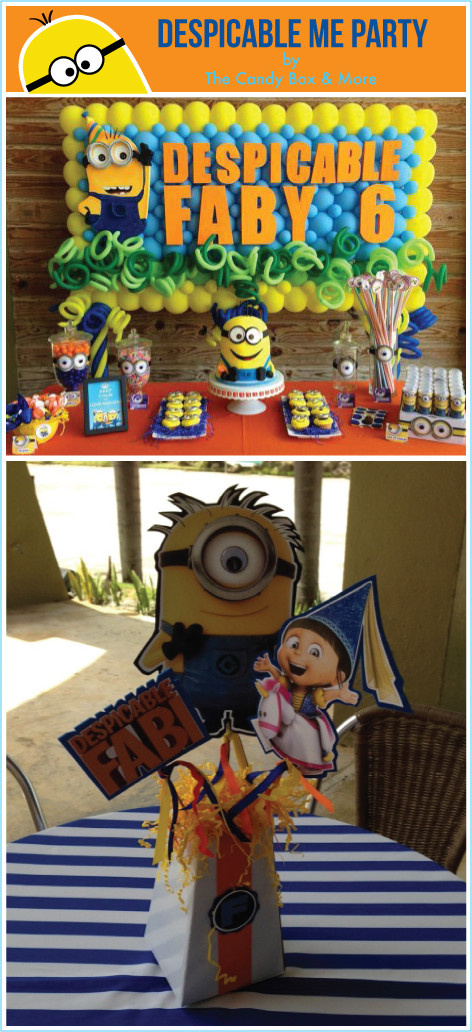 Despicable Me Birthday Decorations
 minion centerpiece ideas