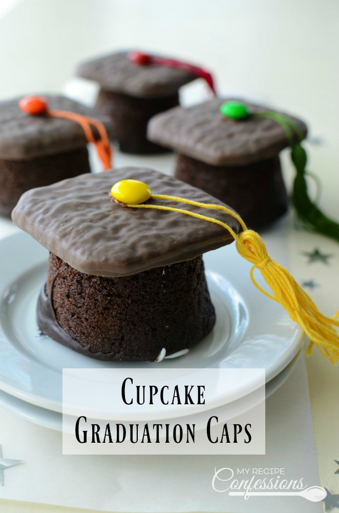 Dessert Ideas For Graduation Party
 Cupcake Graduation Caps My Recipe Confessions