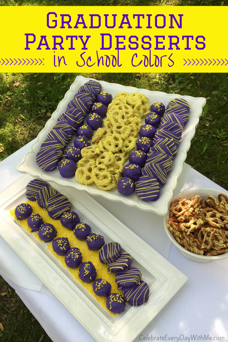 Dessert Ideas For Graduation Party
 Graduation Party Desserts in School Colors Celebrate