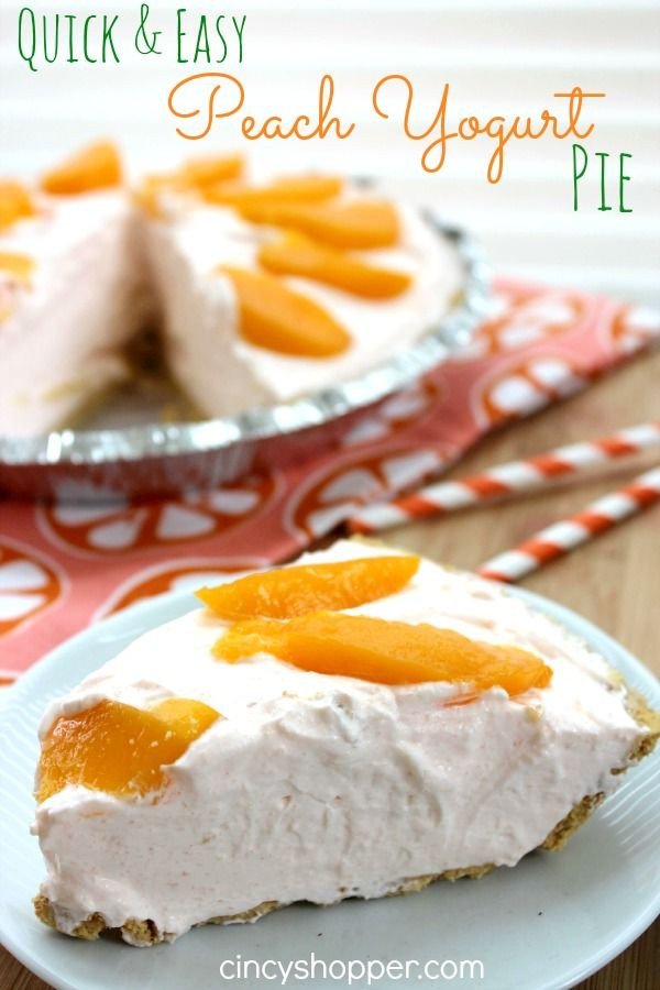 Desserts With Peaches Quick And Easy
 Quick & Easy Peach Yogurt Pie Recipe