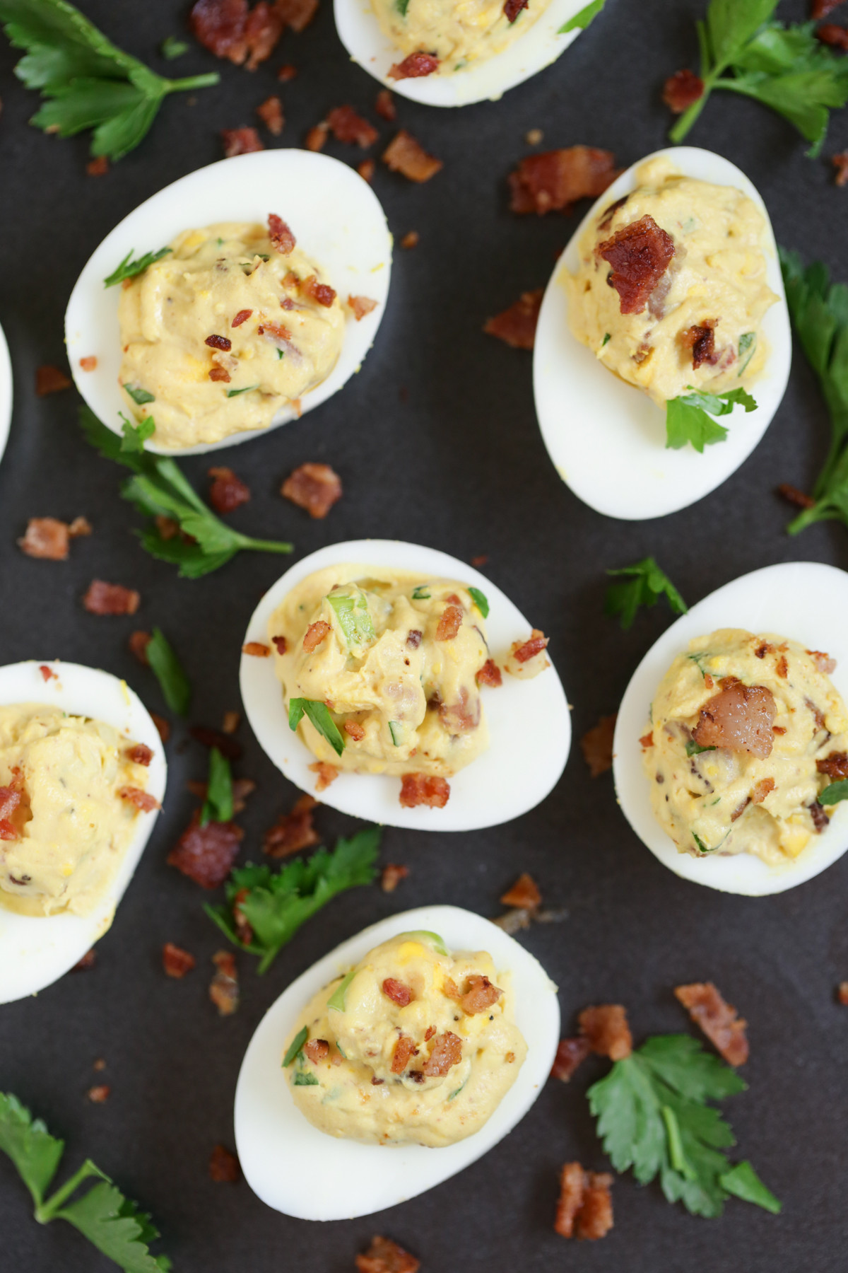 Deviled Eggs With Bacon
 6 Ingre nt Easy Bacon Deviled Eggs Live Simply