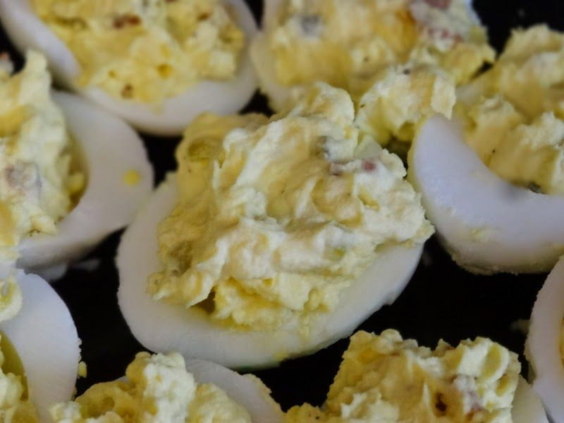Deviled Eggs With Dill Relish
 Deviled Eggs with Bacon and Dill Relish