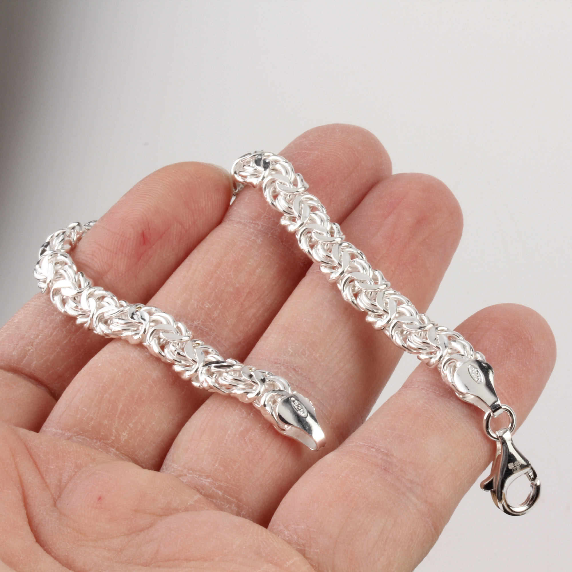 Diamond Bracelet Womens
 La s Sterling Silver Diamond Cut Byzantine Bracelet