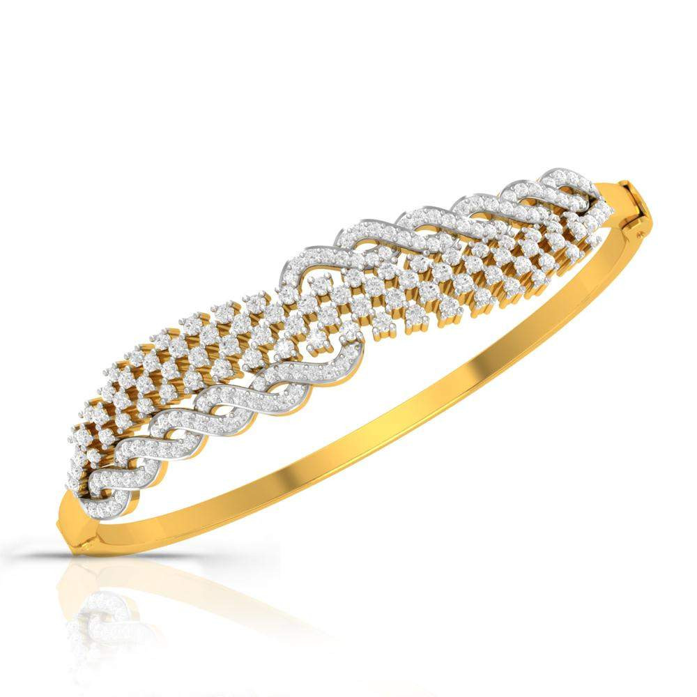 Diamond Bracelet Womens
 Rosha Diamond Gold Bracelet Charu Jewels