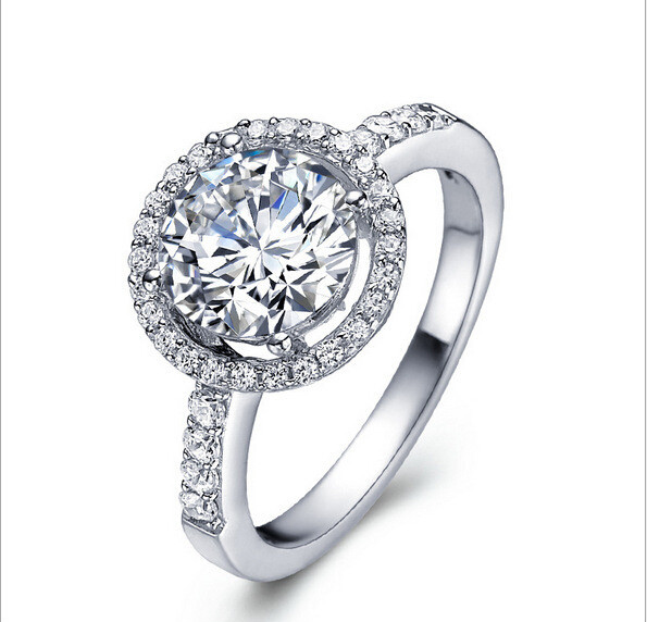 Diamond Engagement Rings On Sale
 2015 hot sale 925 Sterling Silver Rings CZ Diamond for