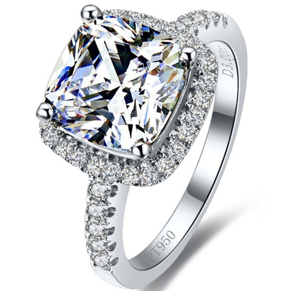 Diamond Engagement Rings On Sale
 Hot sale 3 Carat Cushion Cut Cushion Synthetic Diamonds