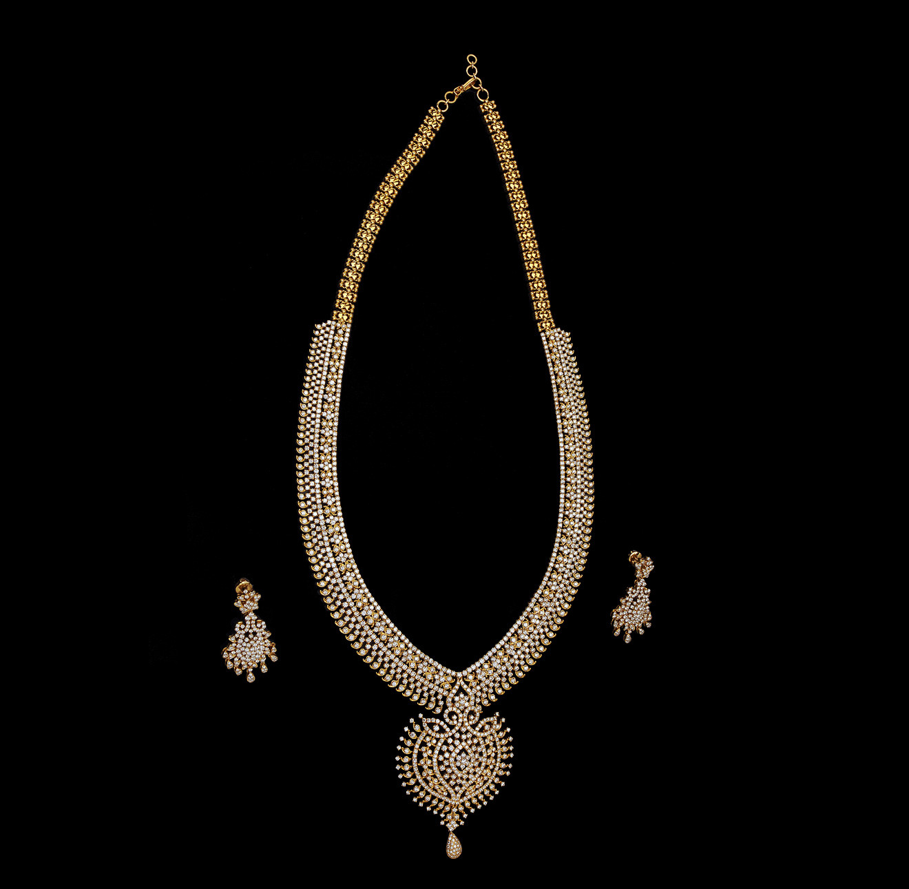 Diamond Necklace Sets
 indiangoldesigns Indian Diamond Bridal Necklace Sets