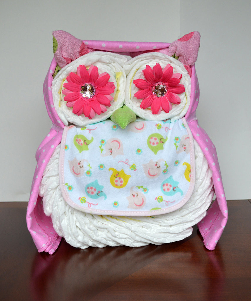 Diaper Baby Shower Gift Ideas
 Owl Diaper Cake