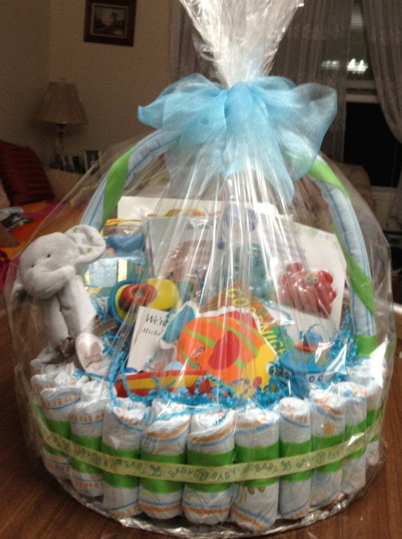 Diaper Gift Basket Ideas
 Diaper basket