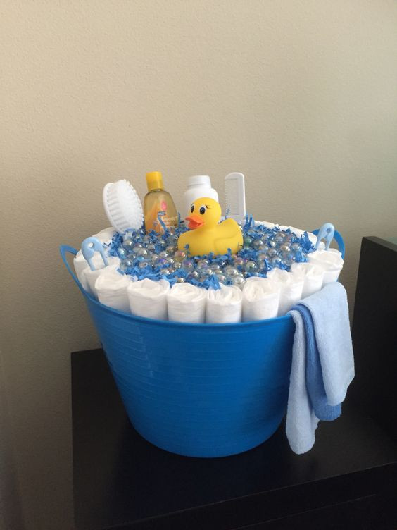 Diaper Gift Basket Ideas
 How to Make a Diaper Gift Basket for a Baby Shower