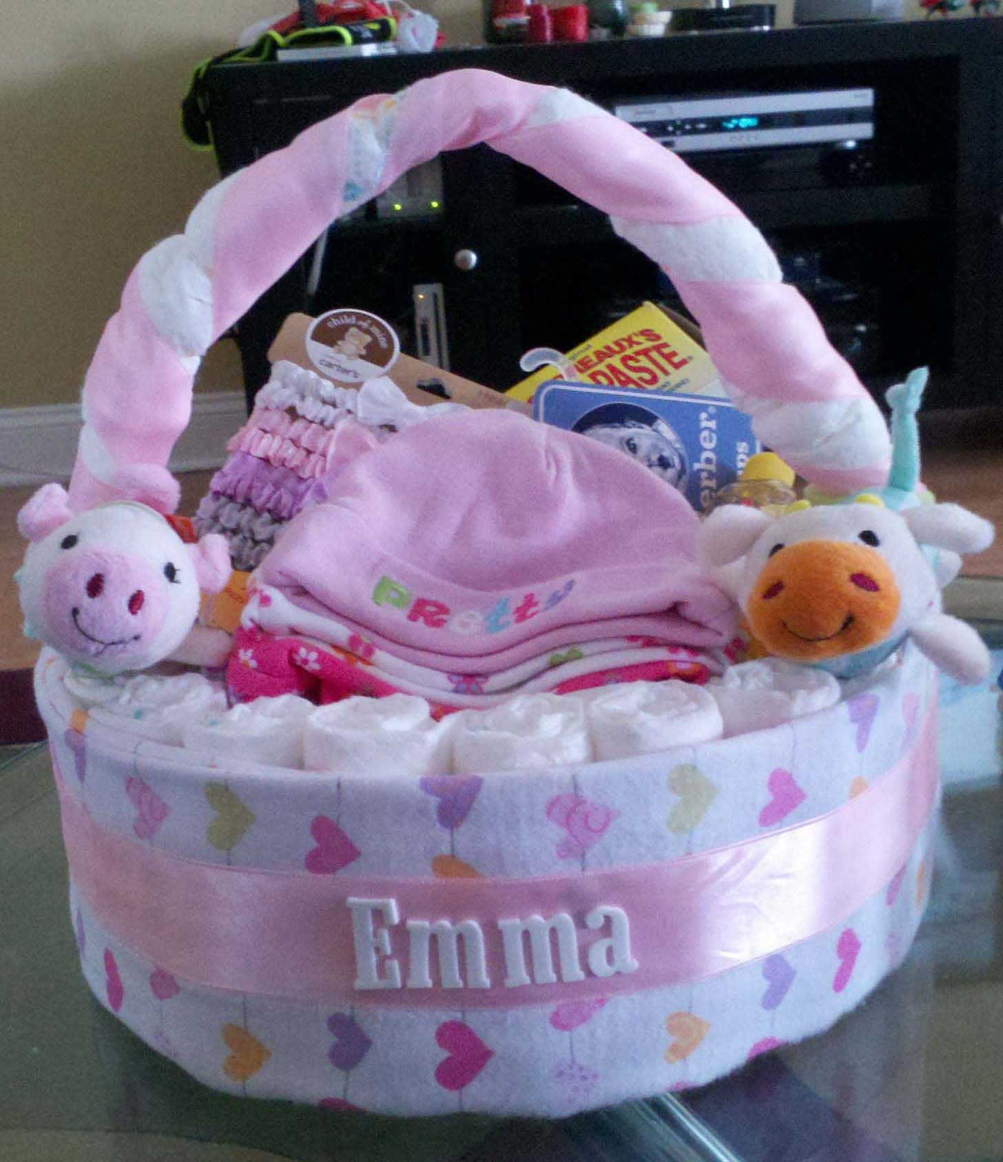 Diaper Gift Basket Ideas
 Diaper basket Stinkin cute