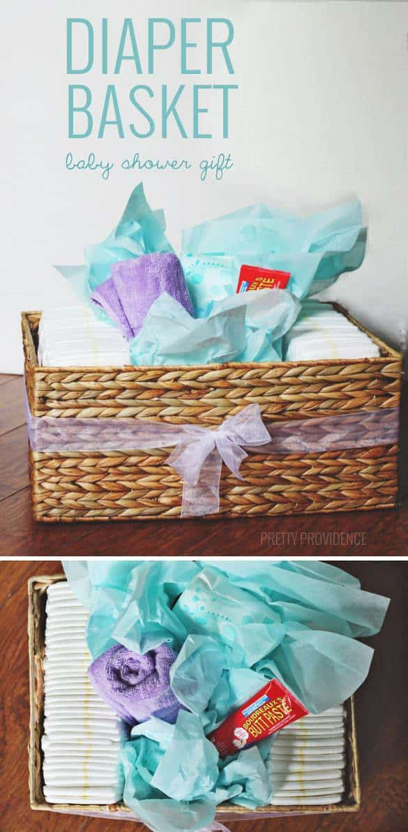 Diaper Ideas For Baby Shower Gift
 Diaper Basket Baby Shower Gift