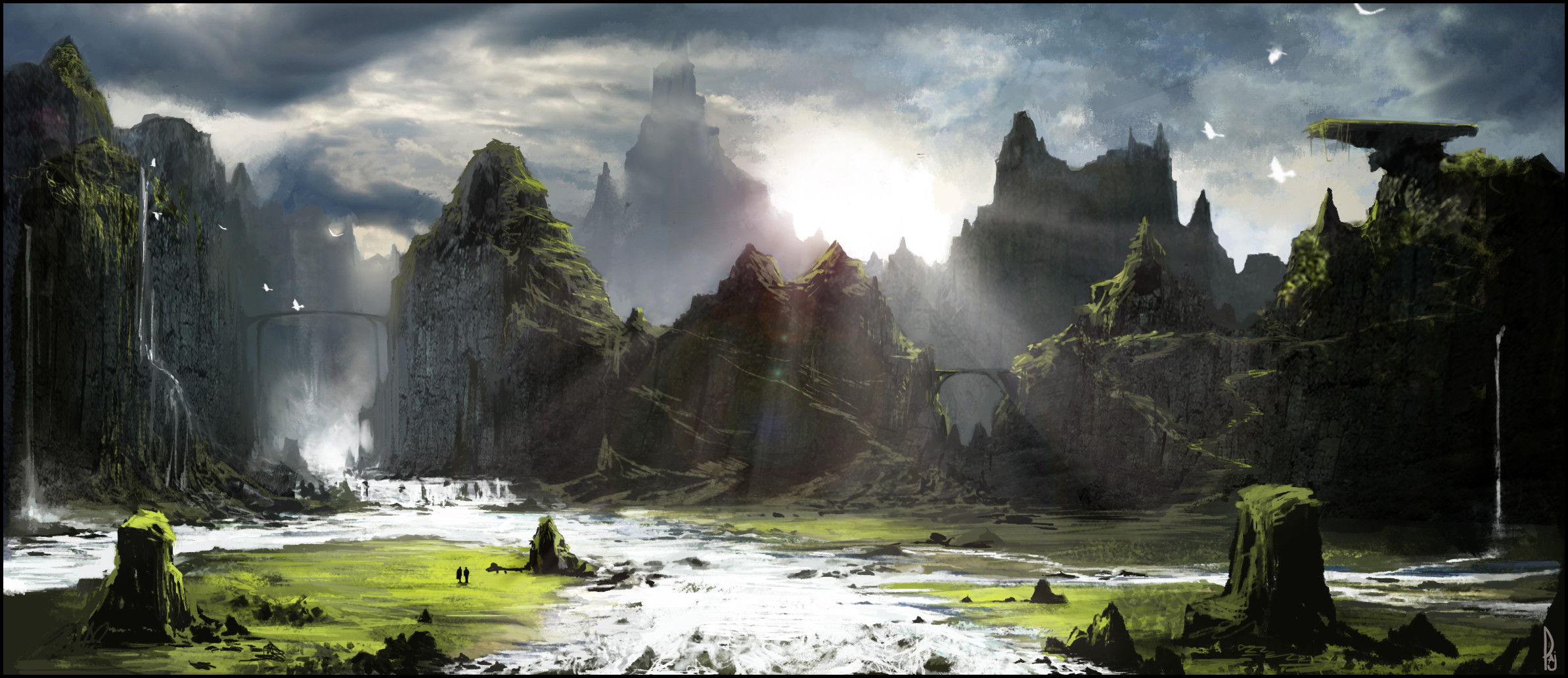 Digital Landscape Painting
 Landscape by Happy Mutt on DeviantArt