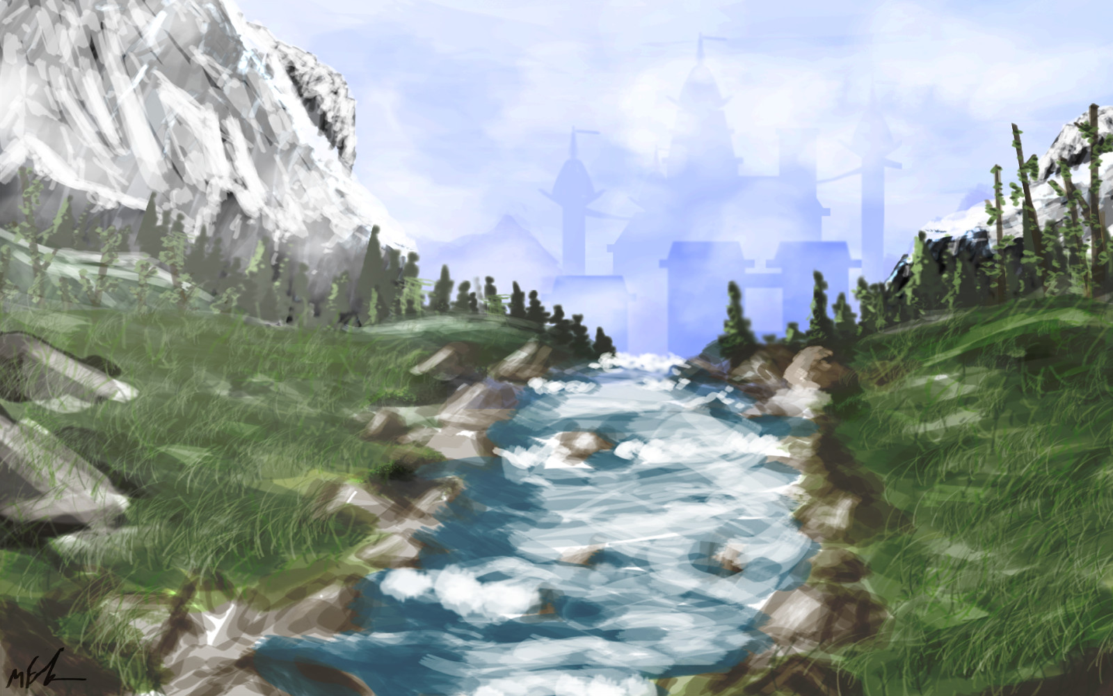 Digital Painting Landscape
 Matthew Eyres Blog August 2013