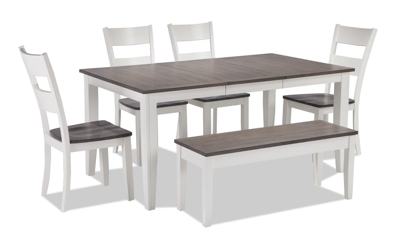 Dining Room Benches With Storage
 Blake 6 Piece Dining Set with Storage Bench