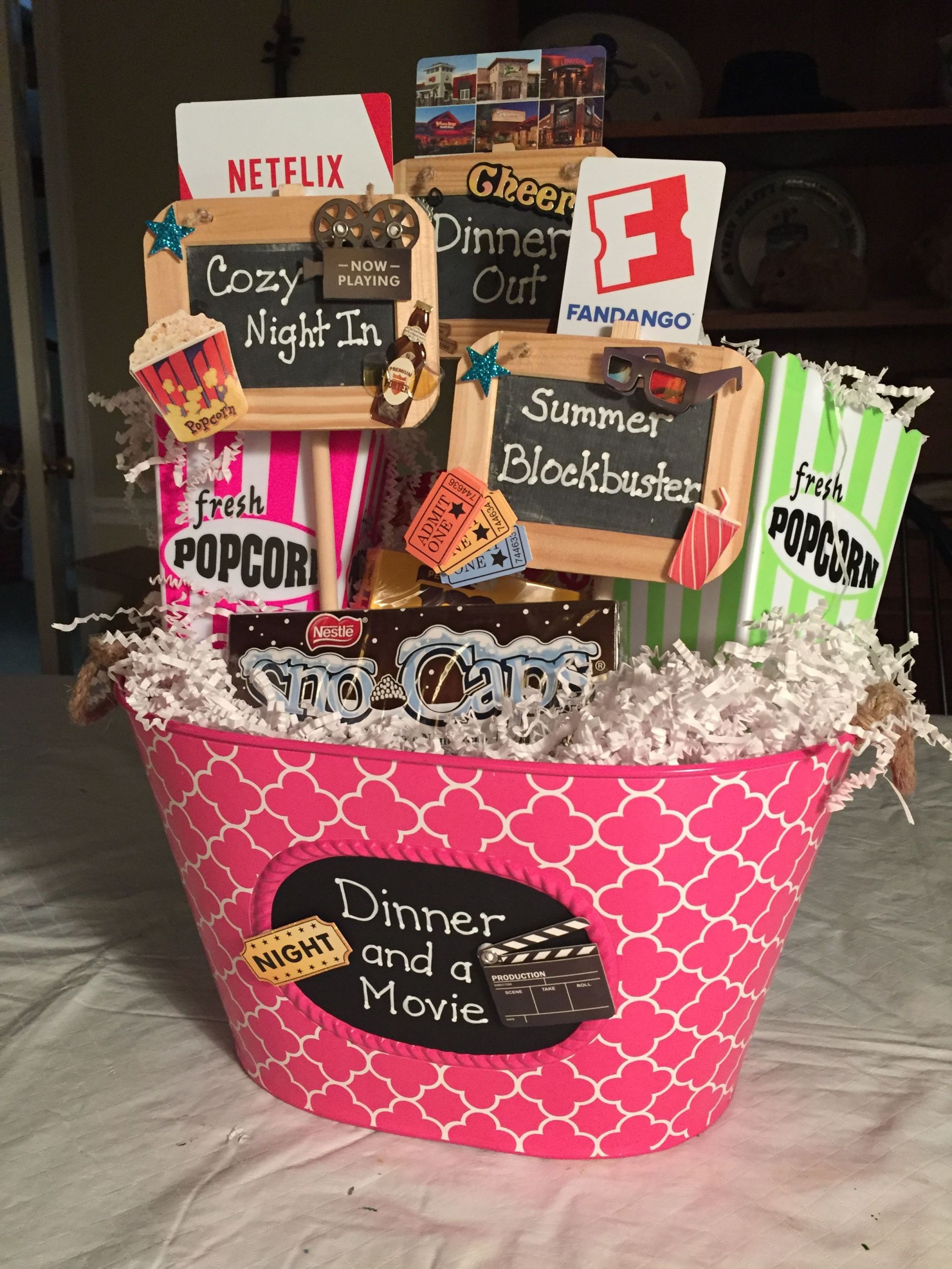 Dinner Gift Basket Ideas
 Dinner and a Movie