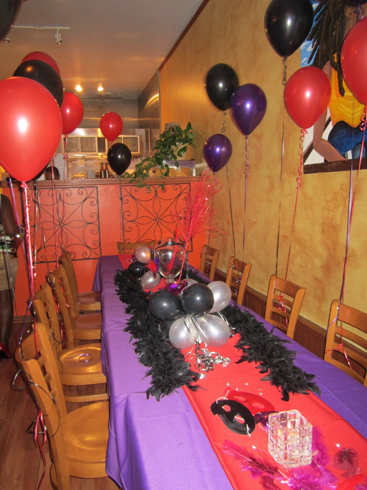 Dinner Ideas For Birthday Party
 How To Decorate a Birthday Dinner Red Purple & Black